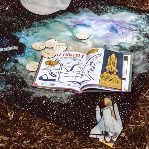 Wonderie Spieltuch To the moon 100 x 100 cm