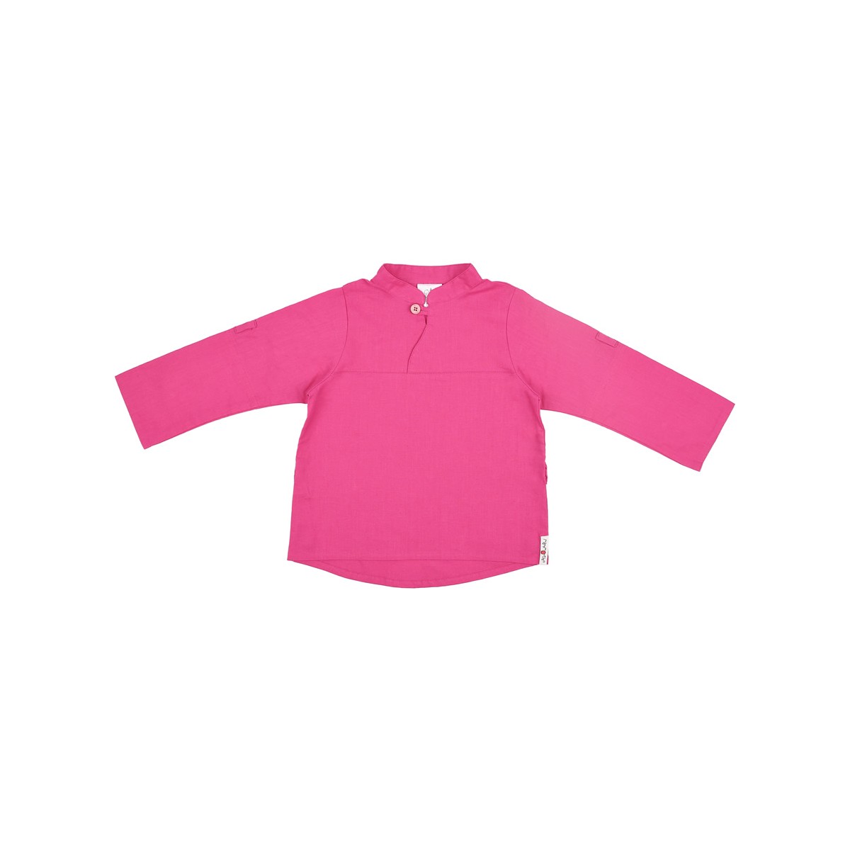 ManyMonths ECO Hempies Mandarin Collar Shirt Berry