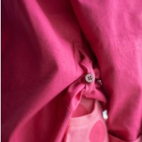 ManyMonths ECO Hempies Mandarin Collar Shirt Berry
