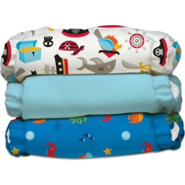 Charlie Banana Onesize Pocket-Windel Deluxe 3er-Set Oceana II. Wahl