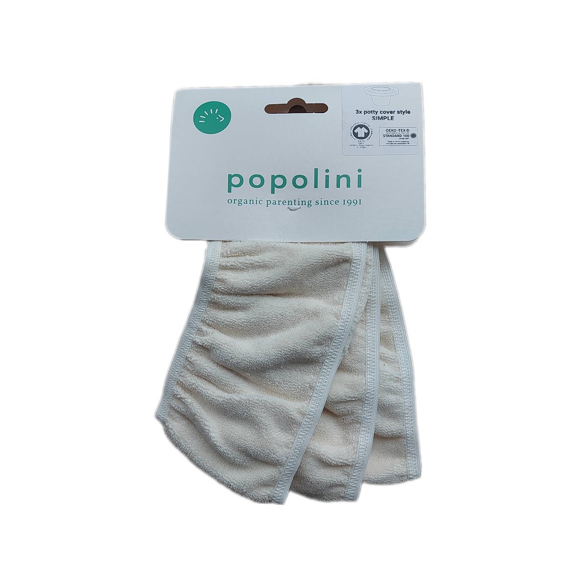 Popolini Potty Cover Bio-Baumwolle 3er-Set