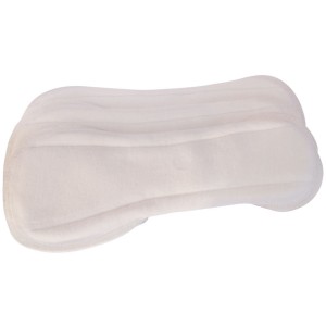 Blümchen Menstruationsbinde Gr. M Floral Rosenholz BIO-BW 3er-Set