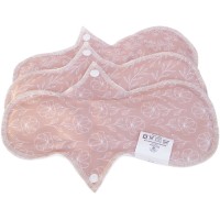 Blümchen Menstruationsbinde Gr. M Floral Rosenholz BIO-BW 3er-Set