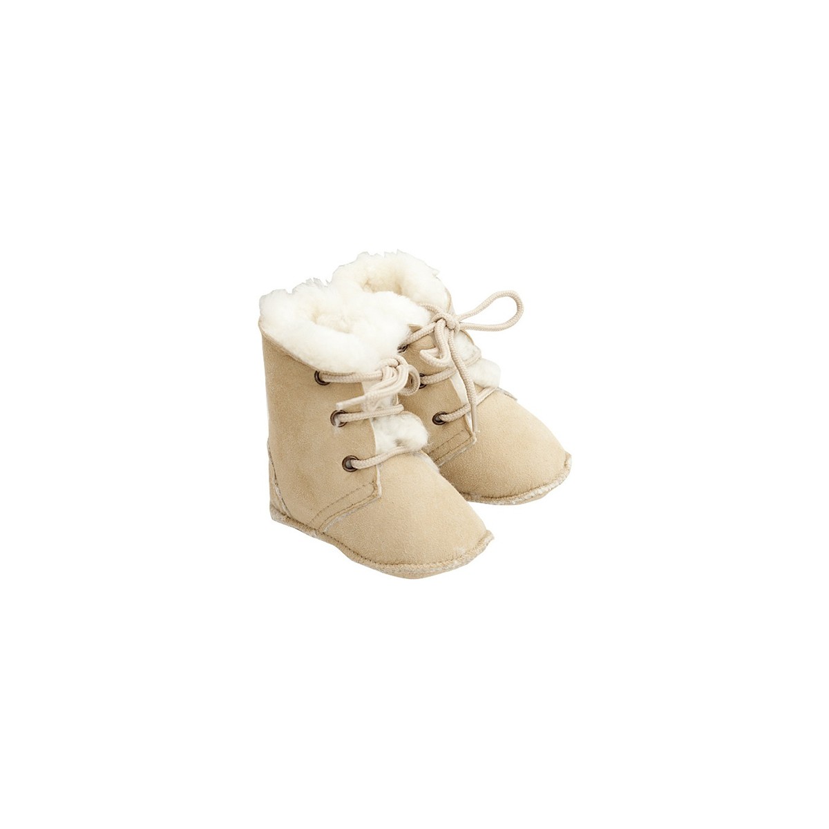 Lammfell-Stiefel Maxi