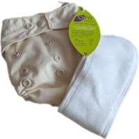 GroVia Hybrid Shell Außenhülle Druck Vanilla + 1 Booster